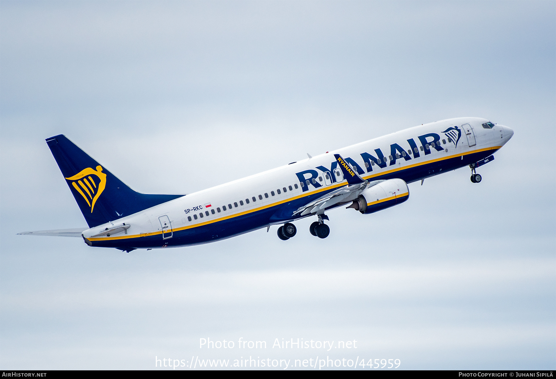 Aircraft Photo of SP-RKC | Boeing 737-8AS | Ryanair | AirHistory.net #445959