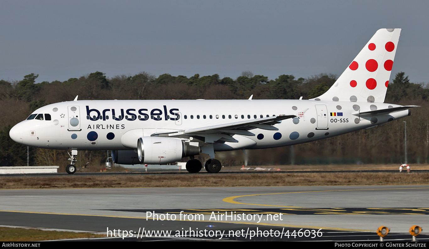 Aircraft Photo of OO-SSS | Airbus A319-111 | Brussels Airlines | AirHistory.net #446036