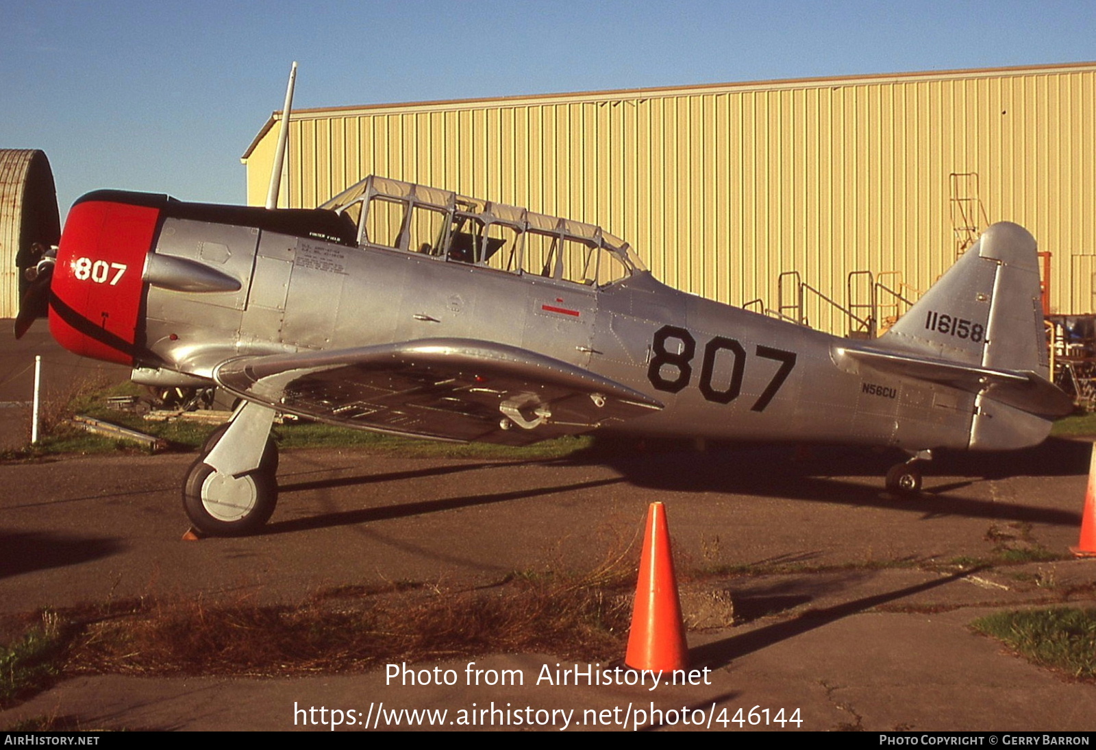 Aircraft Photo of N56CU / 116158 | North American AT-6A Texan | USA - Air Force | AirHistory.net #446144