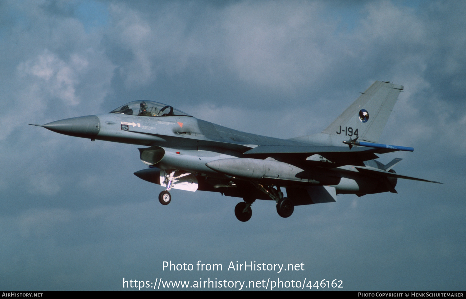 Aircraft Photo of J-194 | General Dynamics F-16A Fighting Falcon | Netherlands - Air Force | AirHistory.net #446162