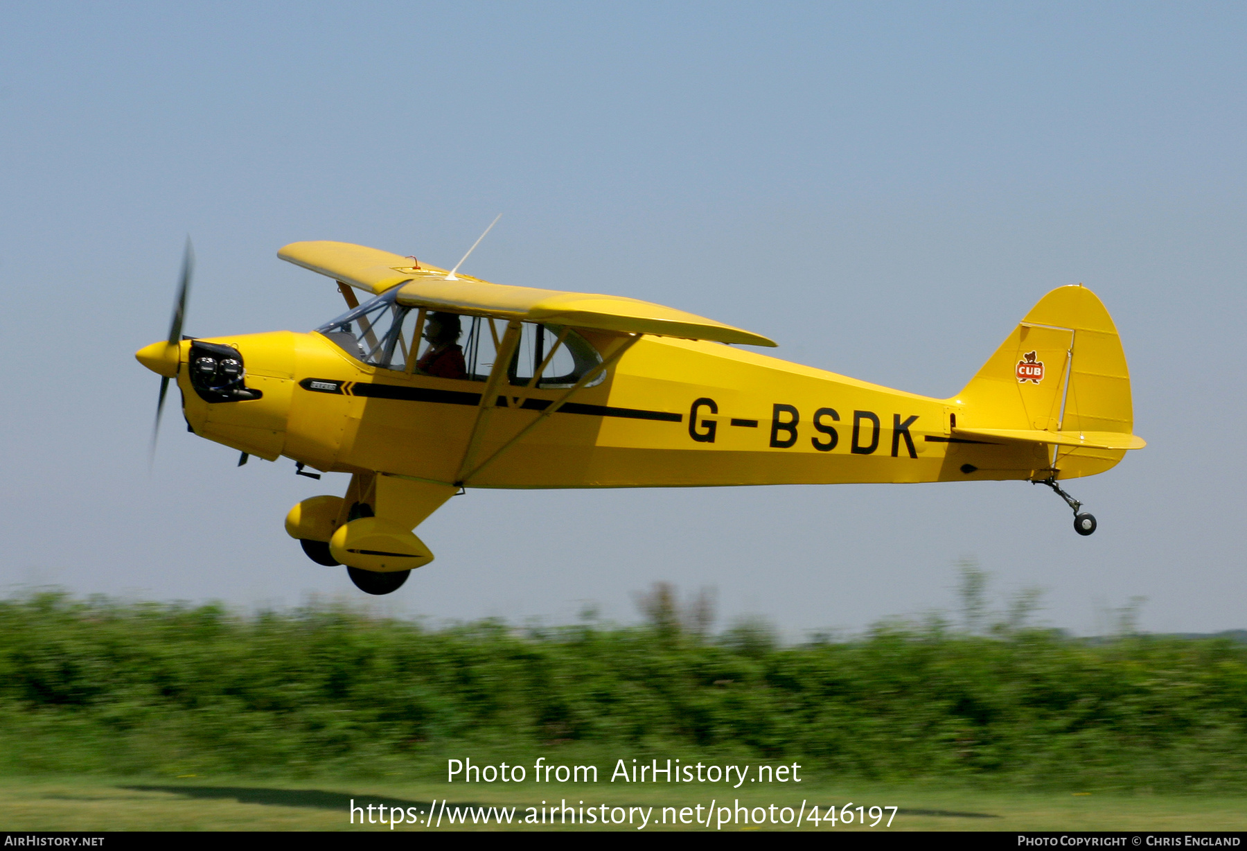 Aircraft Photo of G-BSDK | Piper J-5A Cub Cruiser | AirHistory.net #446197