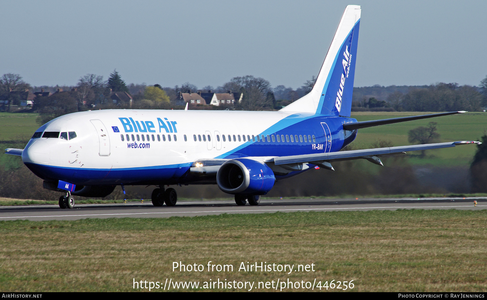 Aircraft Photo of YR-BAK | Boeing 737-430 | Blue Air | AirHistory.net #446256