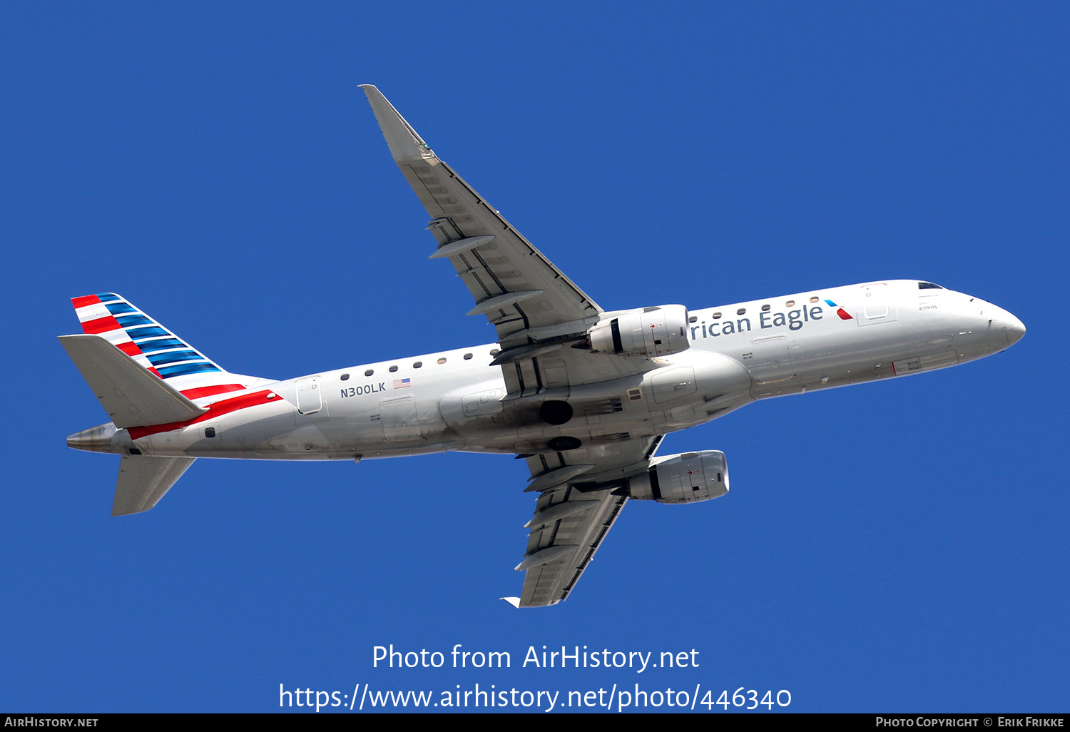 Aircraft Photo of N300LK | Embraer 175LR (ERJ-170-200LR) | American Eagle | AirHistory.net #446340