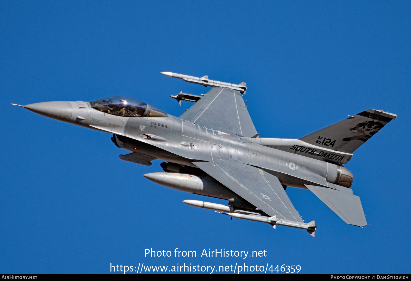 Aircraft Photo of 89-2124 / AF89-124 | General Dynamics F-16CM Fighting Falcon | USA - Air Force | AirHistory.net #446359