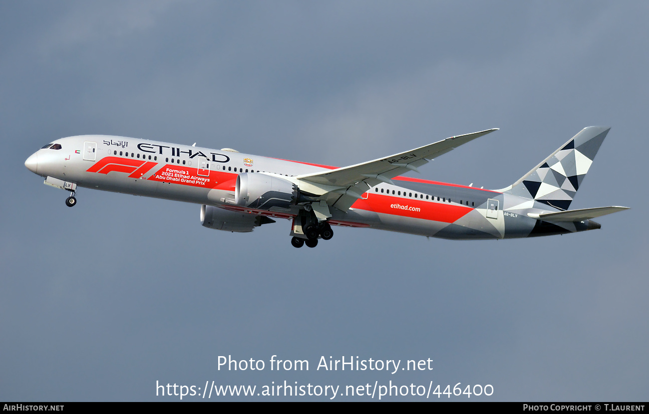 Aircraft Photo of A6-BLV | Boeing 787-9 Dreamliner | Etihad Airways | AirHistory.net #446400