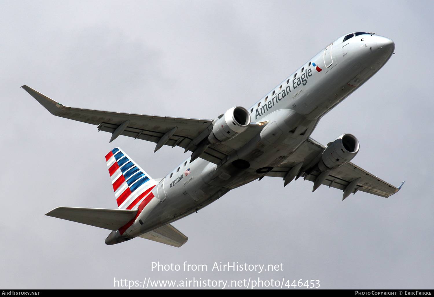 Aircraft Photo of N200NN | Embraer 175LR (ERJ-170-200LR) | American Eagle | AirHistory.net #446453