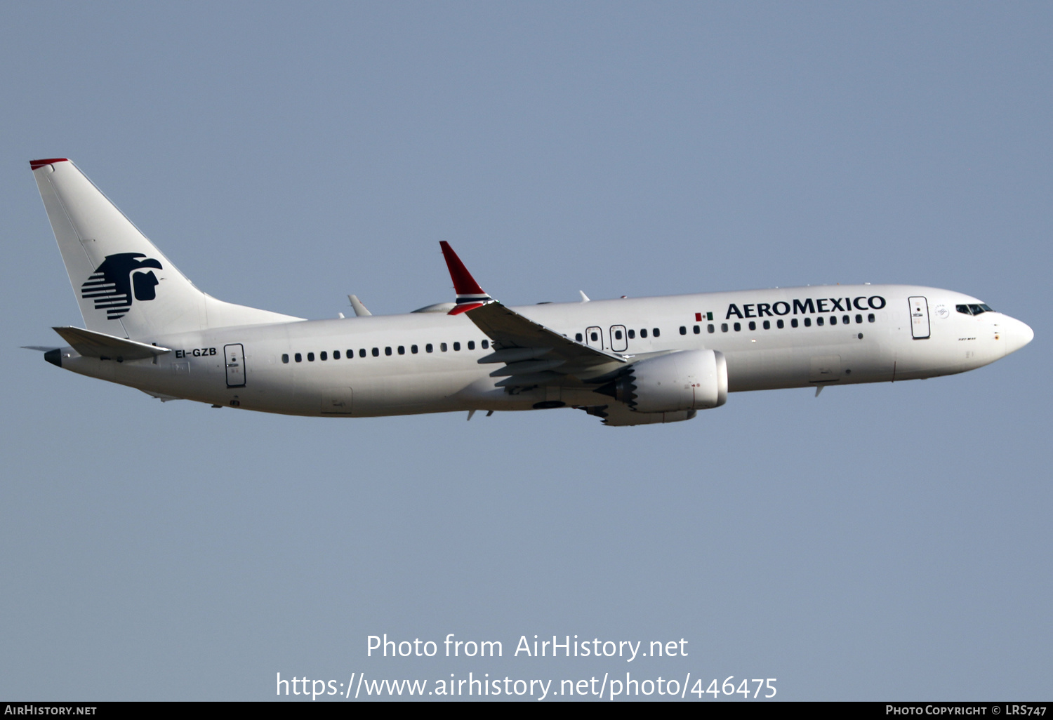 Aircraft Photo of EI-GZB | Boeing 737-8 Max 8 | AeroMéxico | AirHistory.net #446475