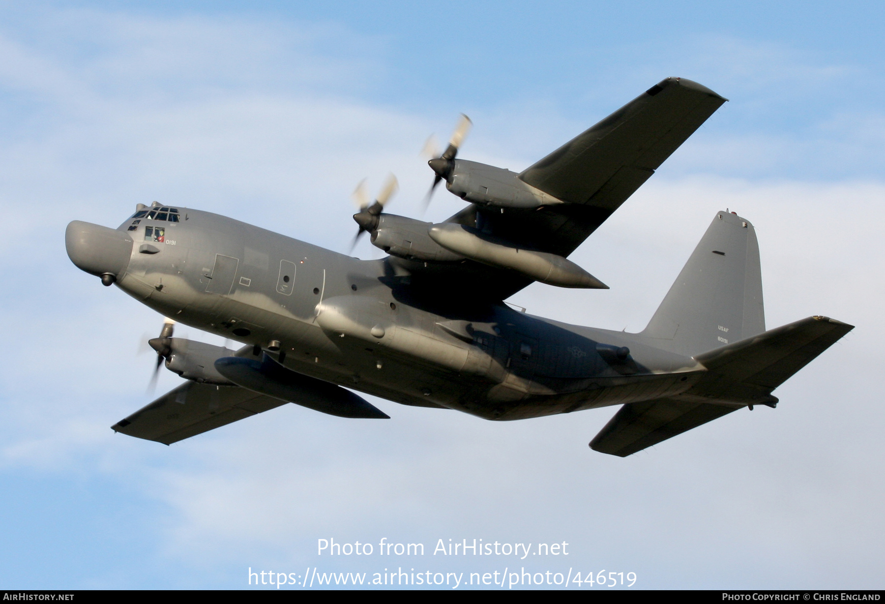 Aircraft Photo of 88-0191 / 80191 | Lockheed MC-130H Hercules (L-382) | USA - Air Force | AirHistory.net #446519