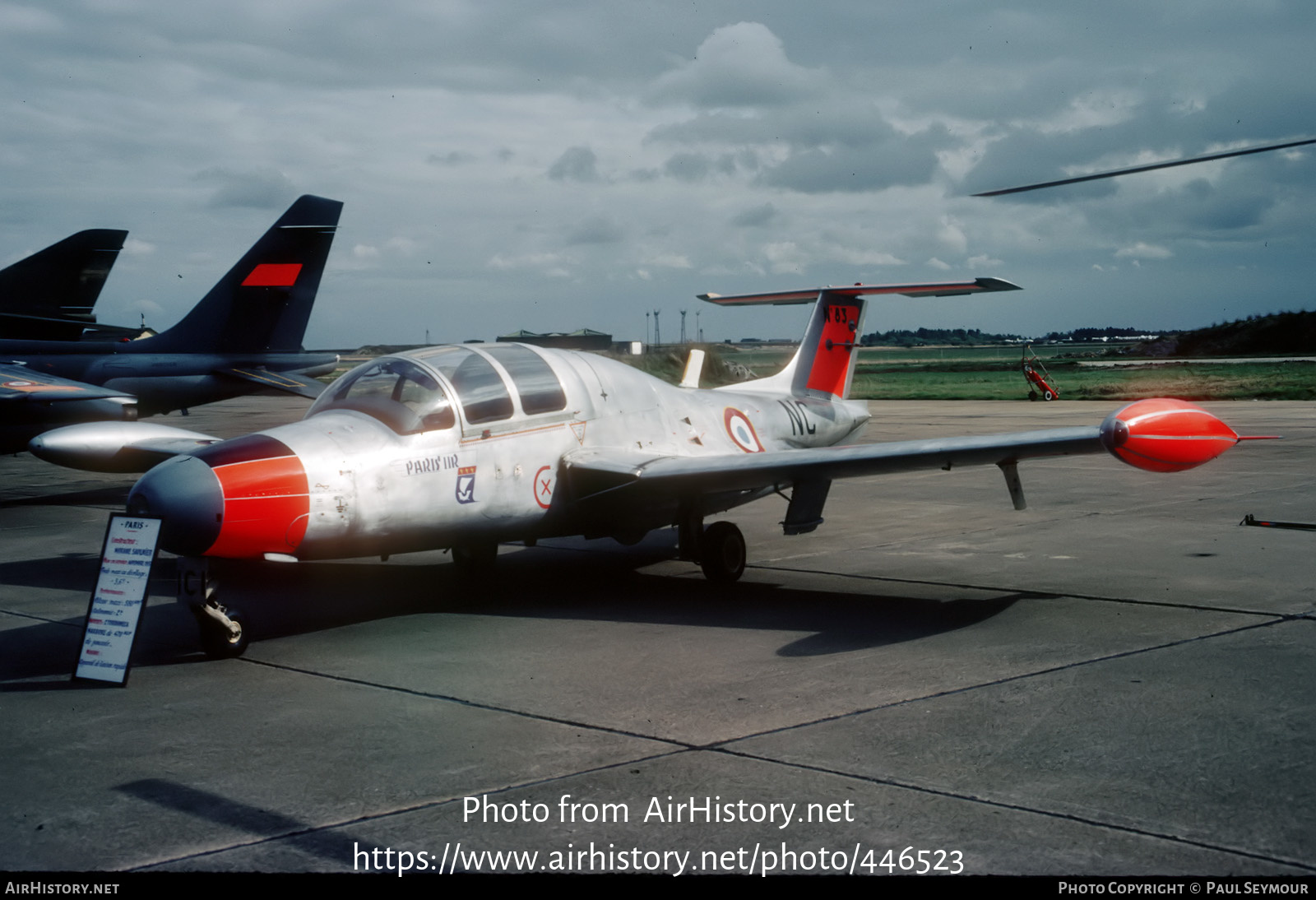 Aircraft Photo of 83 | Morane-Saulnier MS-760B Paris IIR | France - Air Force | AirHistory.net #446523