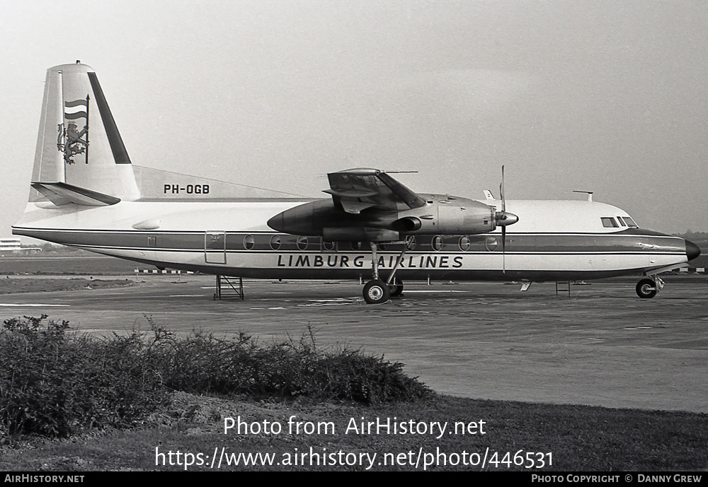 Aircraft Photo of PH-OGB | Fokker F27-200 Friendship | Limburg Airlines | AirHistory.net #446531