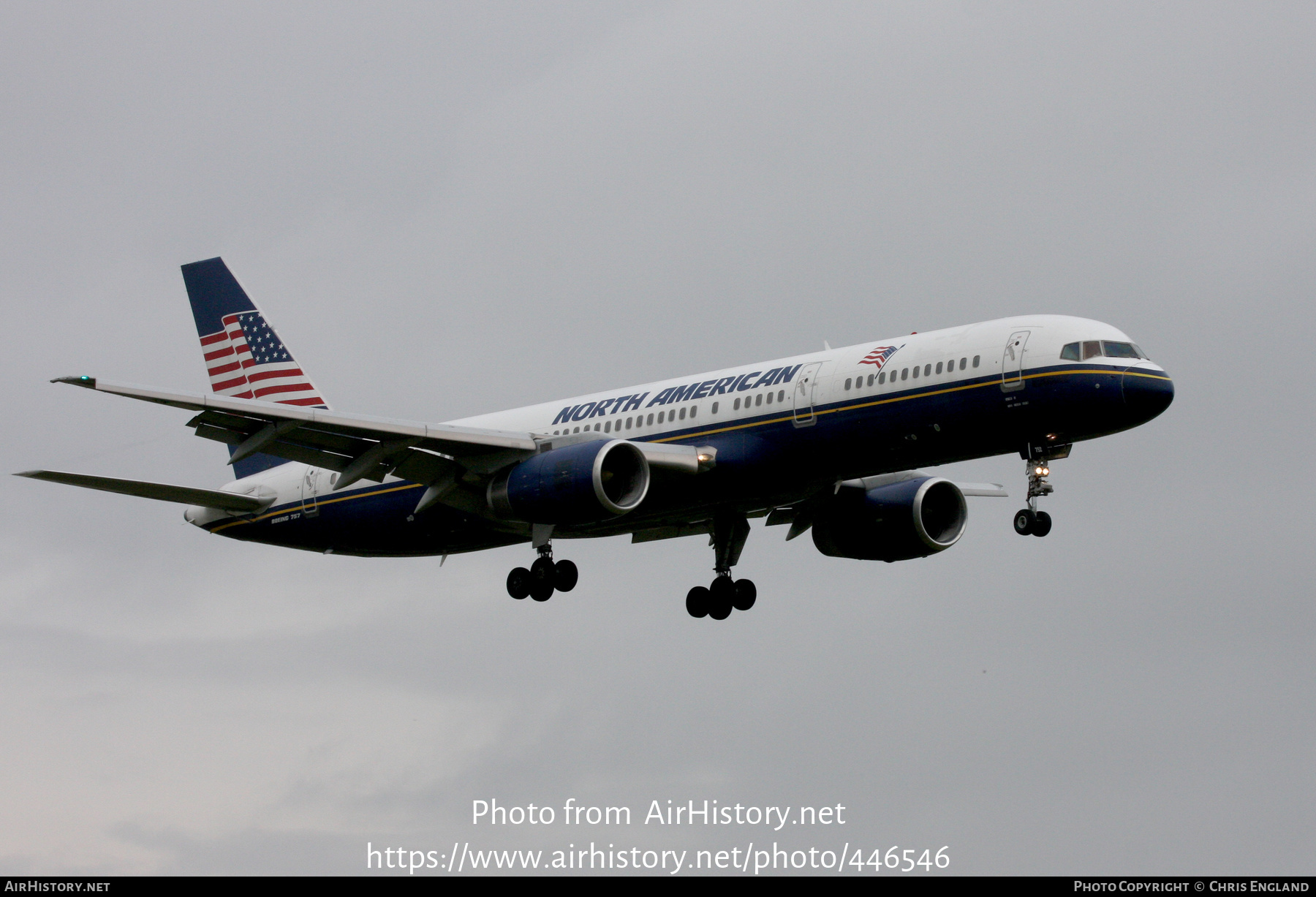 Aircraft Photo of N752NA | Boeing 757-28A | North American Airlines | AirHistory.net #446546