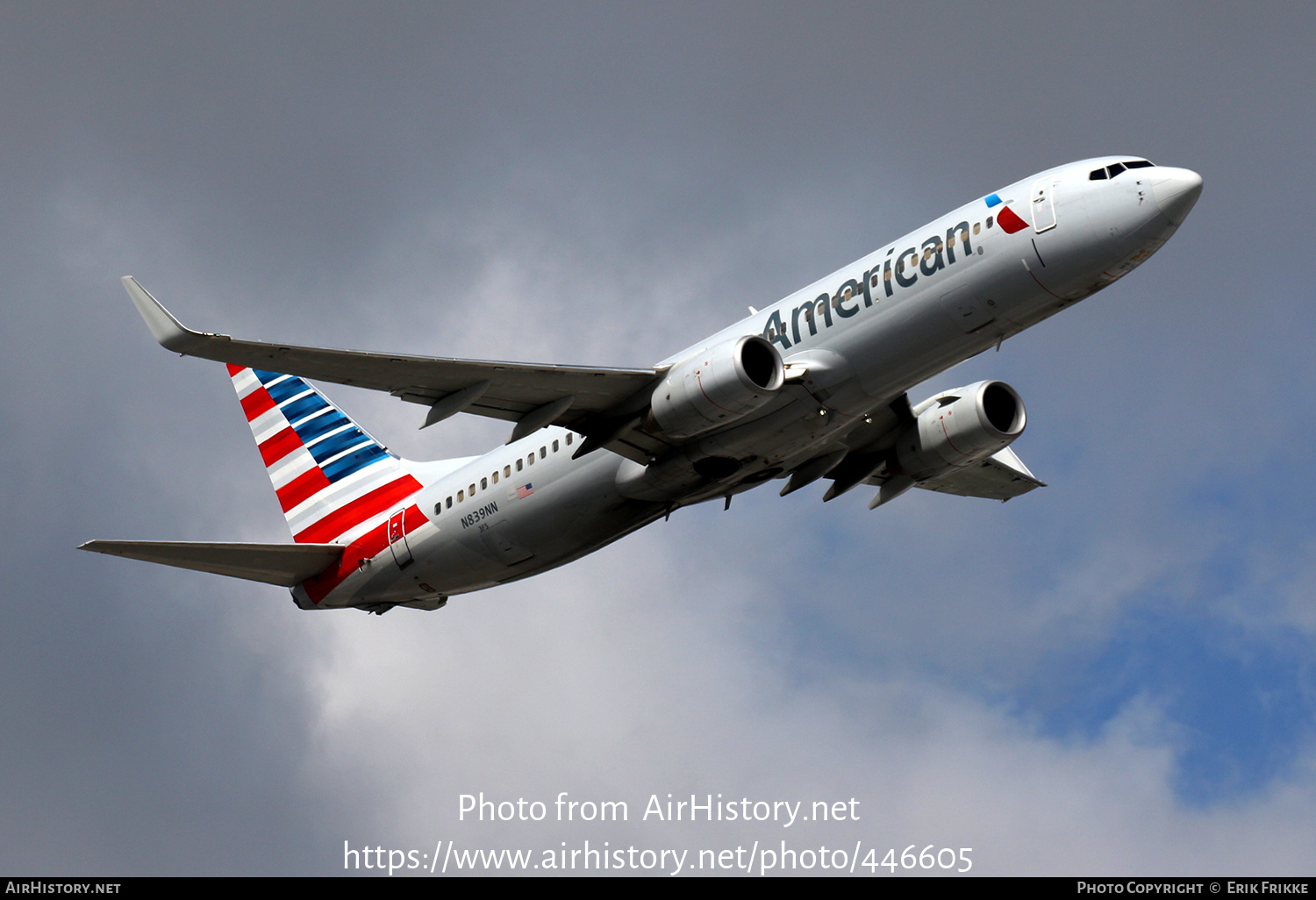 Aircraft Photo of N839NN | Boeing 737-823 | American Airlines | AirHistory.net #446605