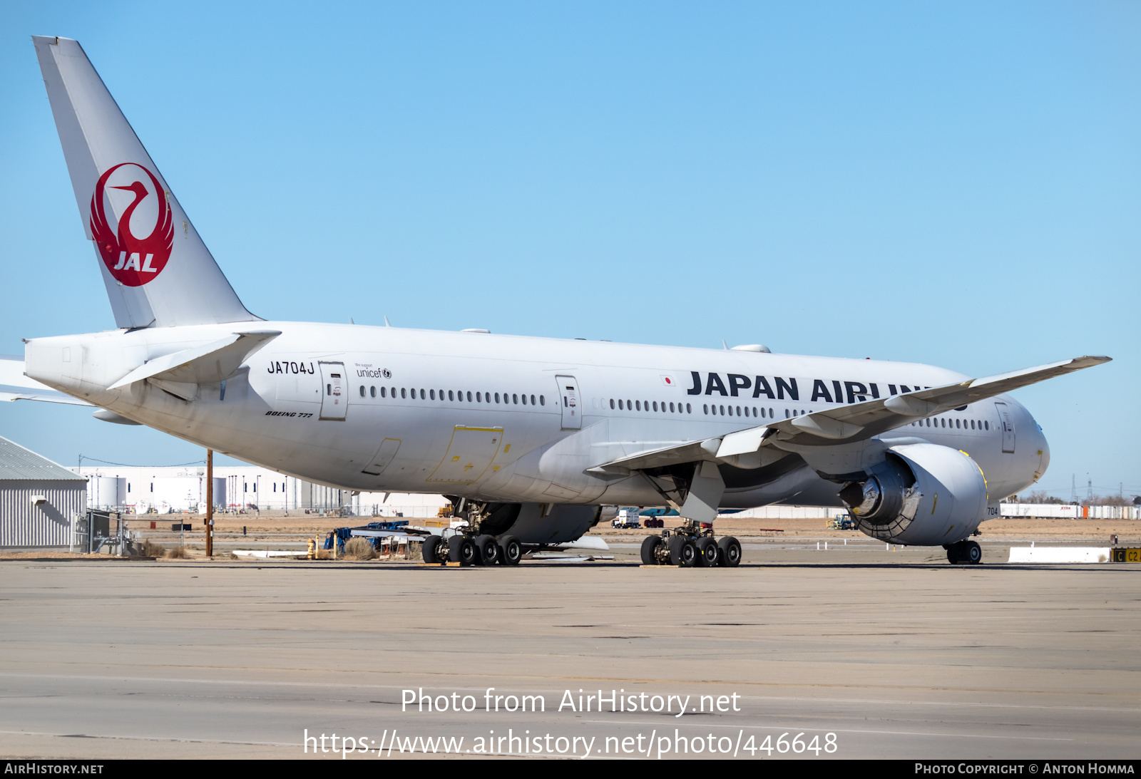 Aircraft Photo of JA704J | Boeing 777-246/ER | Japan Airlines - JAL | AirHistory.net #446648