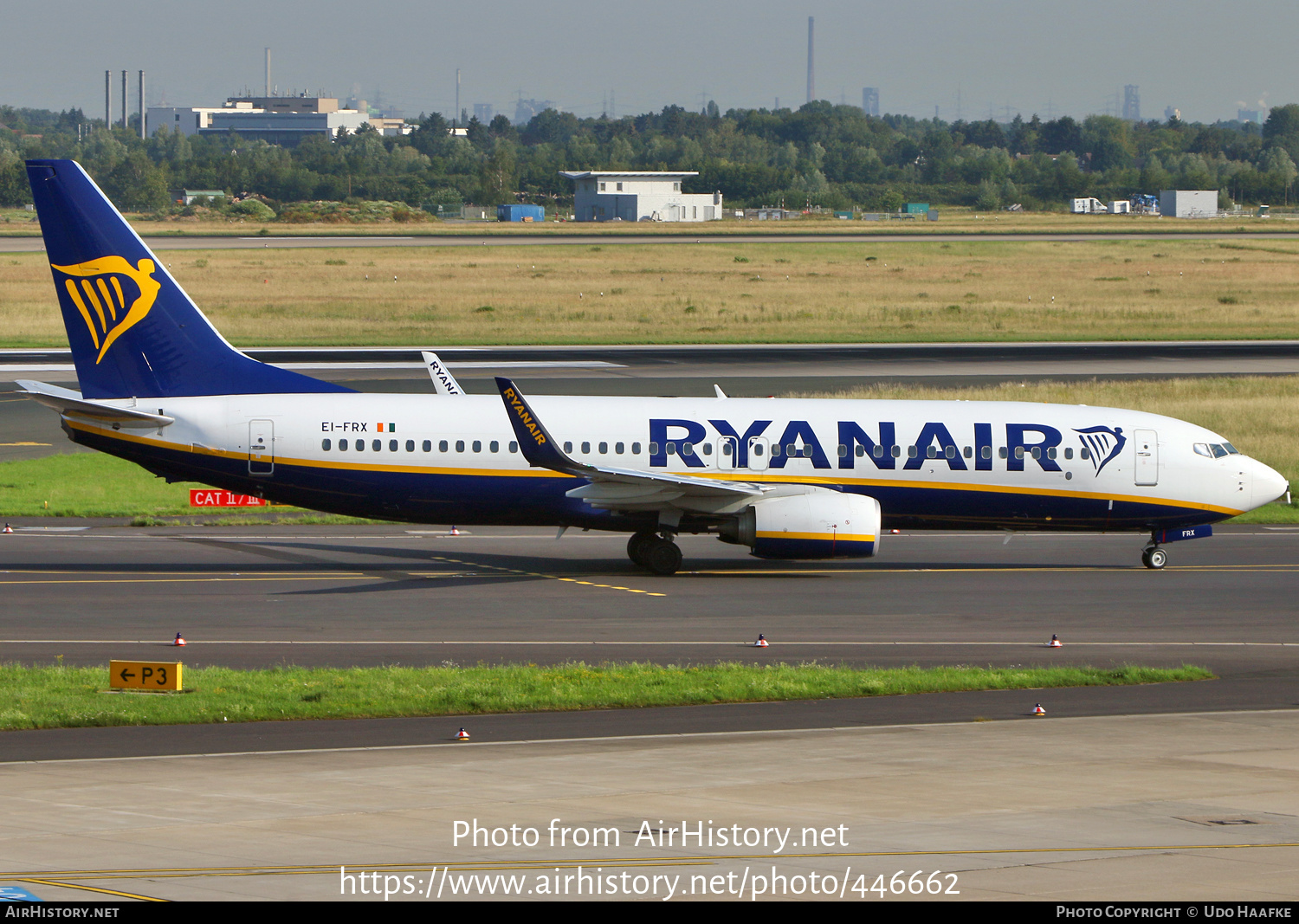 Aircraft Photo of EI-FRX | Boeing 737-800 | Ryanair | AirHistory.net #446662