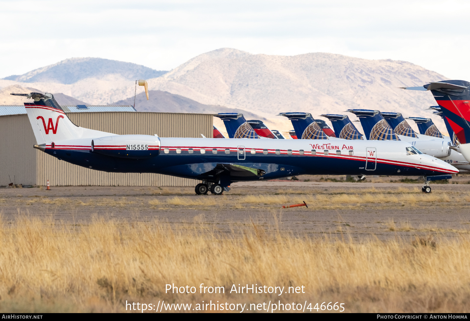 Aircraft Photo of N15555 | Embraer ERJ-145LR (EMB-145LR) | Western Air | AirHistory.net #446665