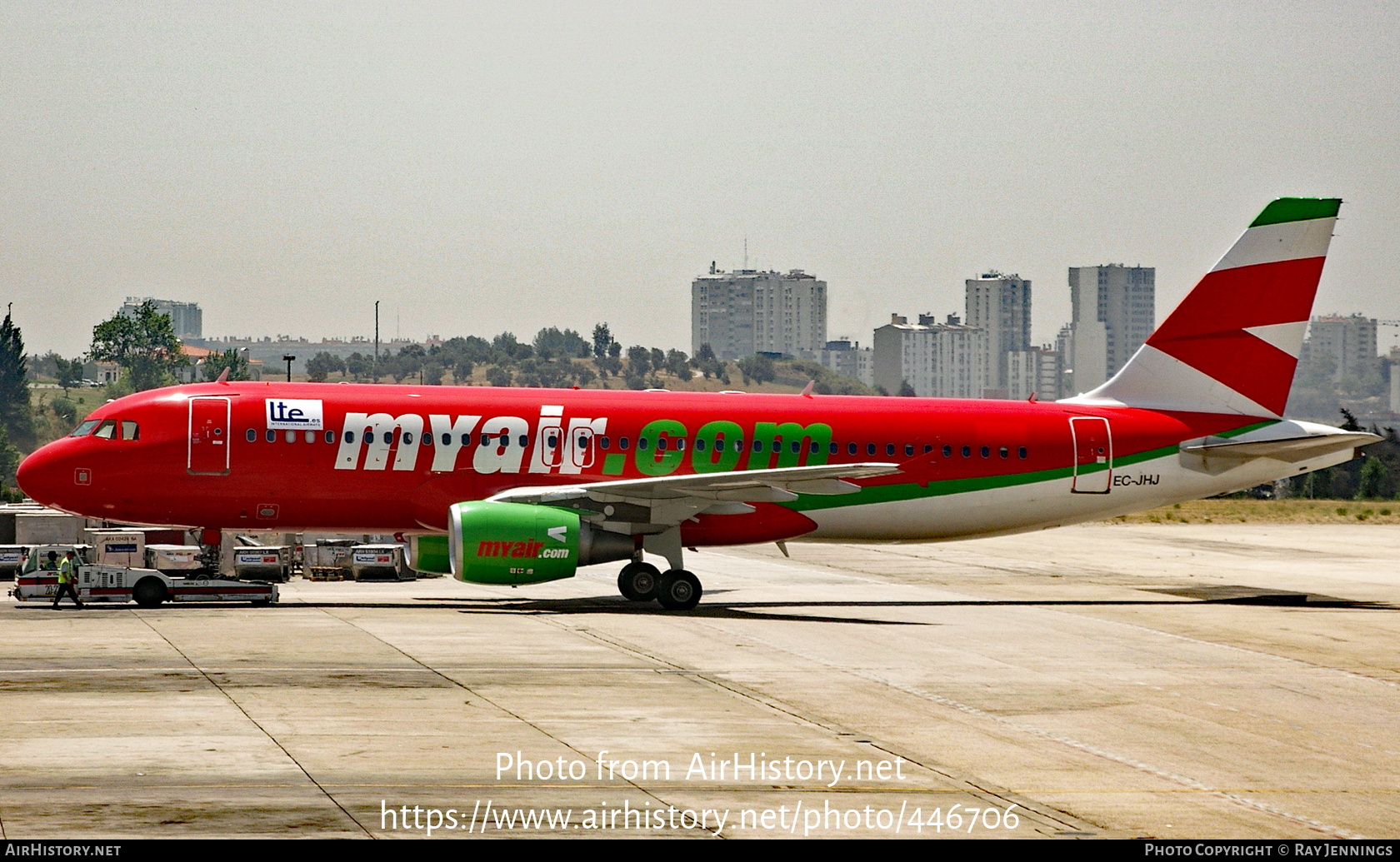 Aircraft Photo of EC-JHJ | Airbus A320-214 | Myair | AirHistory.net #446706