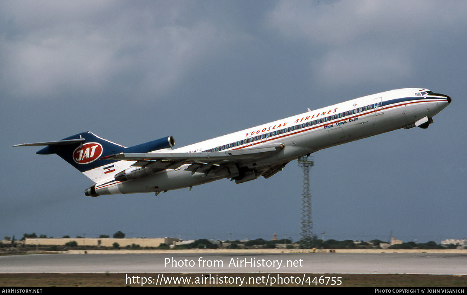 Aircraft Photo of YU-AKJ | Boeing 727-2H9/Adv | JAT Yugoslav Airlines - Jugoslovenski Aerotransport | AirHistory.net #446755