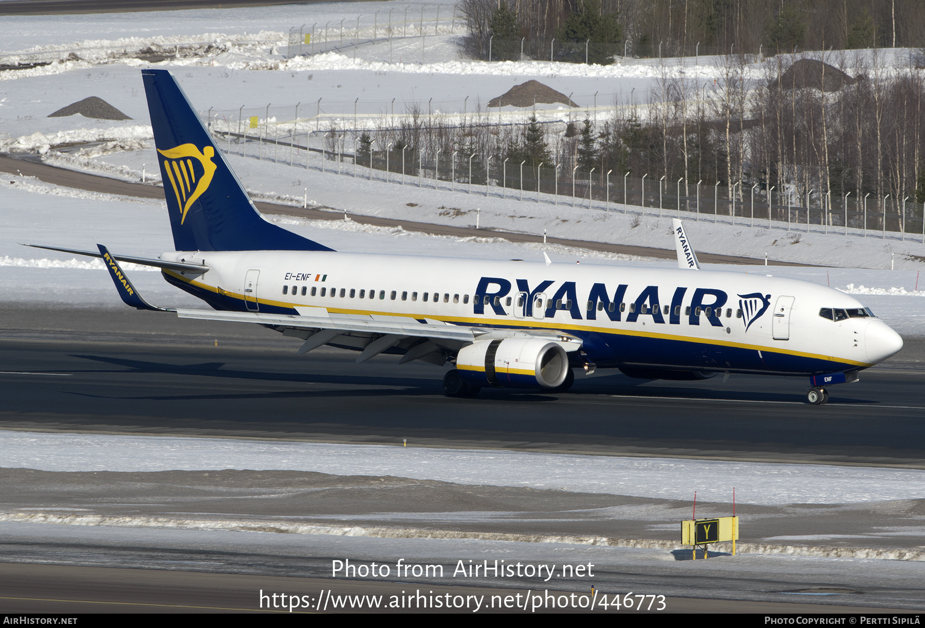 Aircraft Photo of EI-ENF | Boeing 737-8AS | Ryanair | AirHistory.net #446773