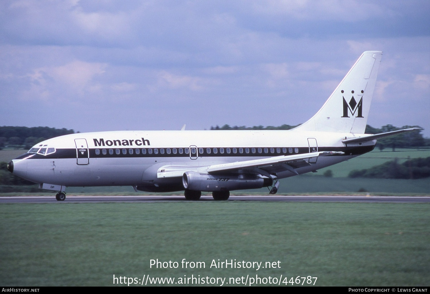 Aircraft Photo of G-DGDP | Boeing 737-2T7/Adv | Monarch Airlines | AirHistory.net #446787