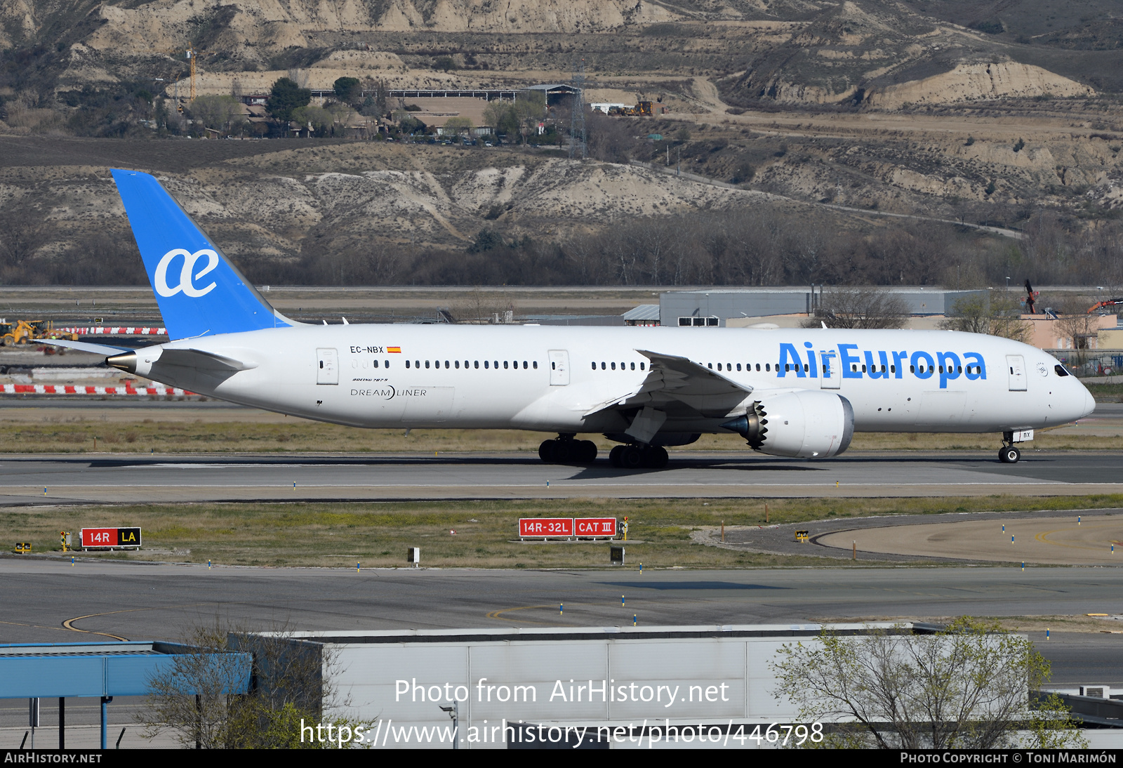 Aircraft Photo of EC-NBX | Boeing 787-9 Dreamliner | Air Europa ...