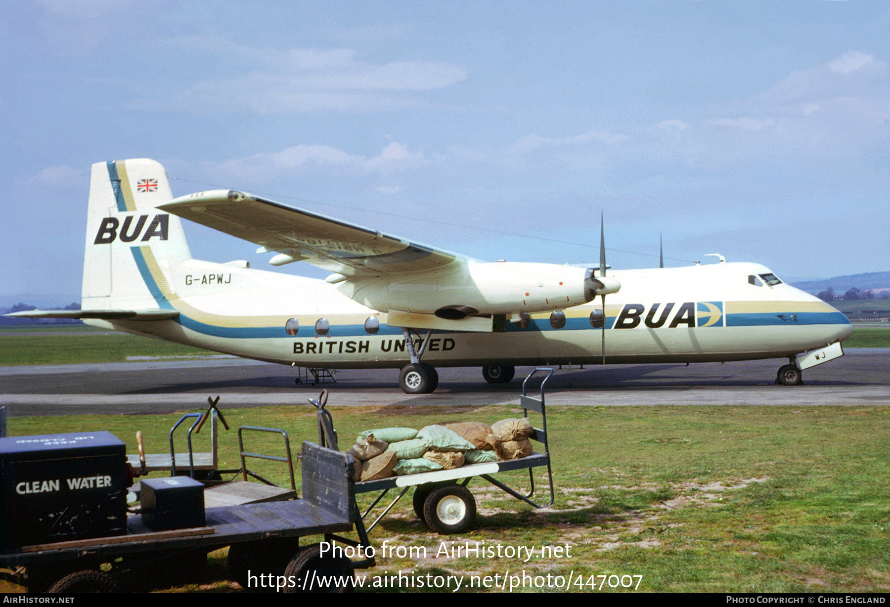 Aircraft Photo of G-APWJ | Handley Page HPR-7 Herald 201 | British United Airways - BUA | AirHistory.net #447007