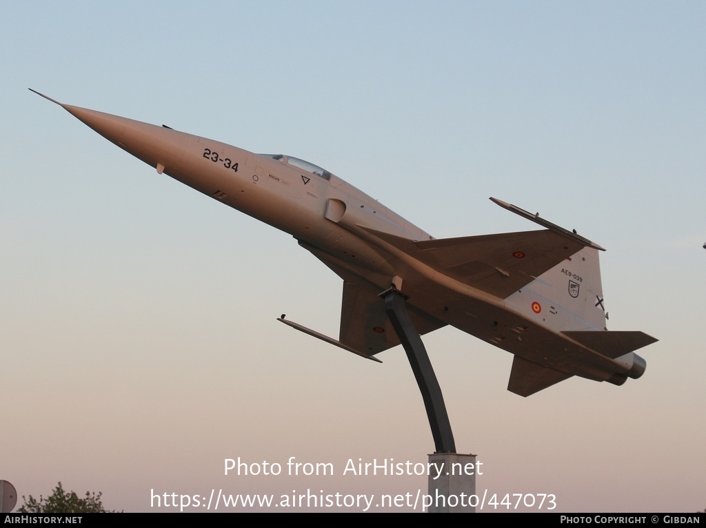 Aircraft Photo of AE9-039 | Northrop SF-5A Freedom Fighter | Spain - Air Force | AirHistory.net #447073