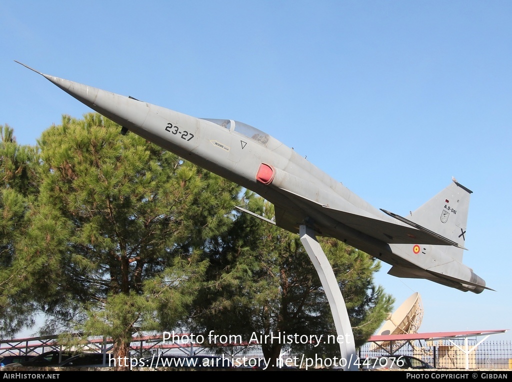 Aircraft Photo of A.9-041 | Northrop SF-5A Freedom Fighter | Spain - Air Force | AirHistory.net #447076