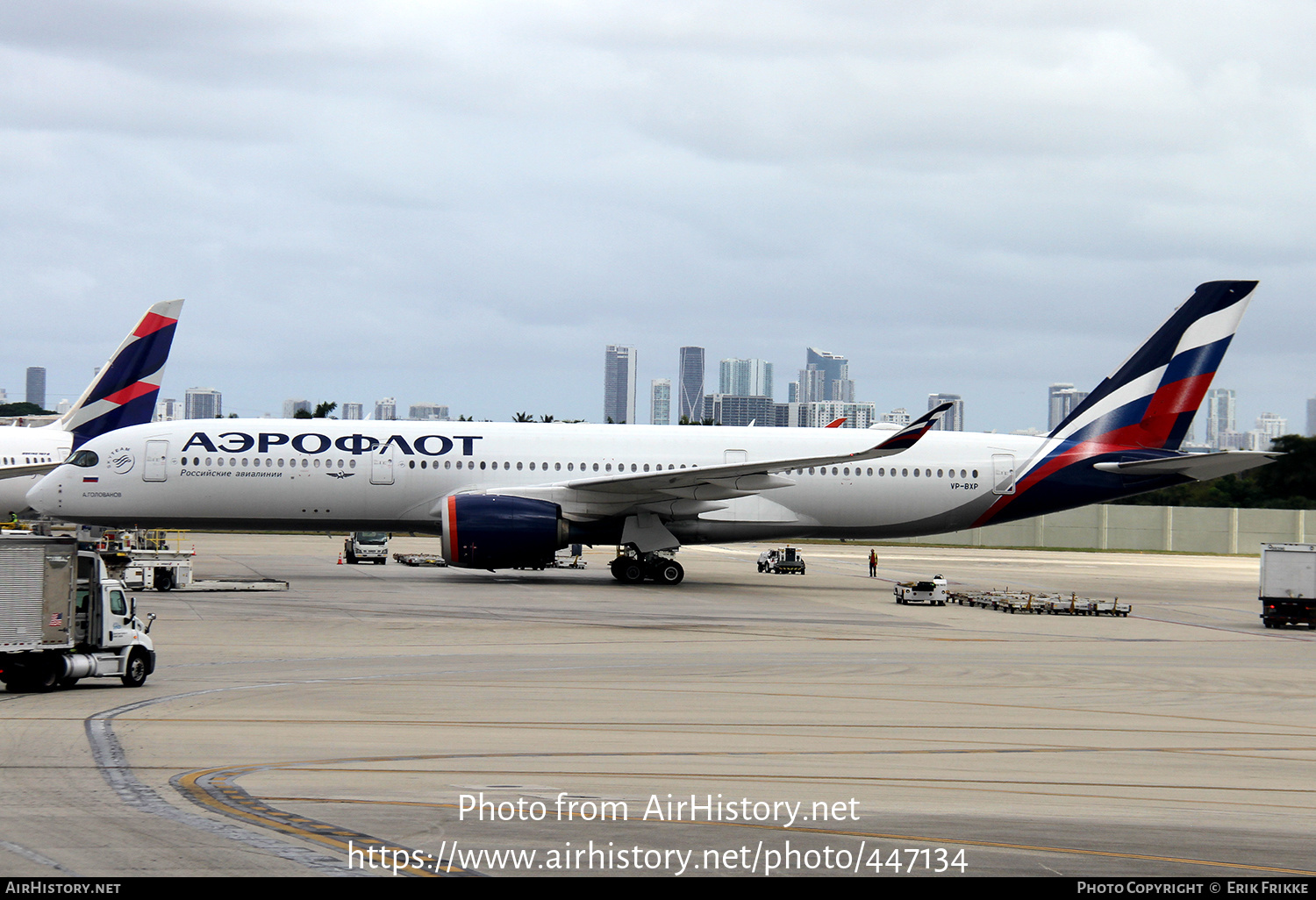 Aircraft Photo of VP-BXP | Airbus A350-941 | Aeroflot - Russian Airlines | AirHistory.net #447134