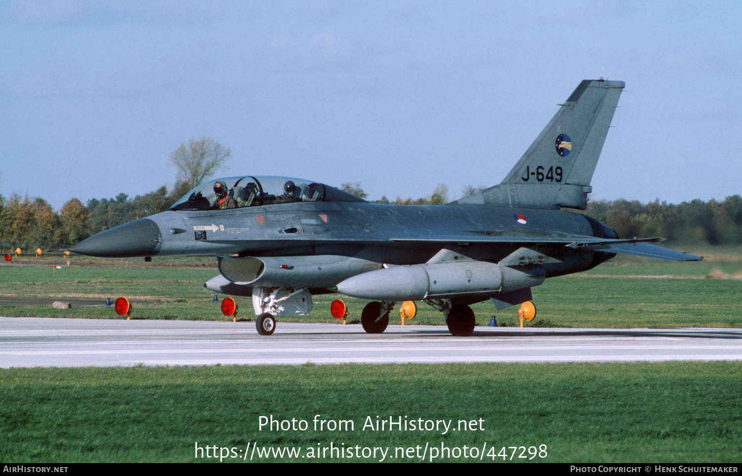 Aircraft Photo of J-649 | General Dynamics F-16B Fighting Falcon | Netherlands - Air Force | AirHistory.net #447298