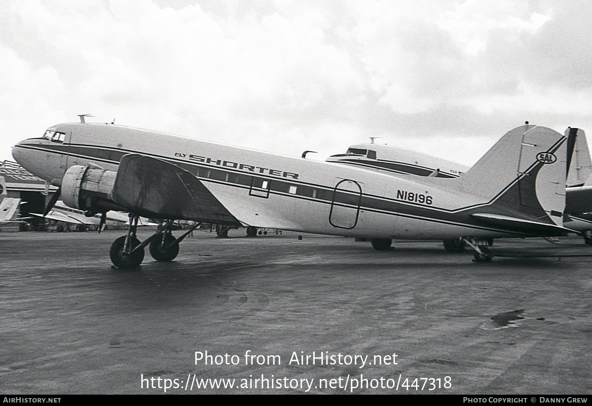 Aircraft Photo of N18196 | Douglas DC-3(A) | Shorter Airlines | AirHistory.net #447318