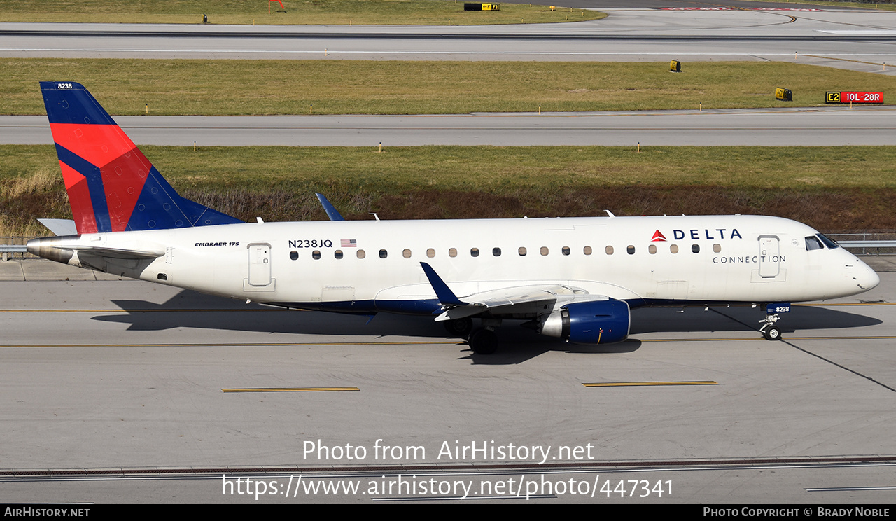 Aircraft Photo of N238JQ | Embraer 170LR (ERJ-170-100LR) | Delta Connection | AirHistory.net #447341