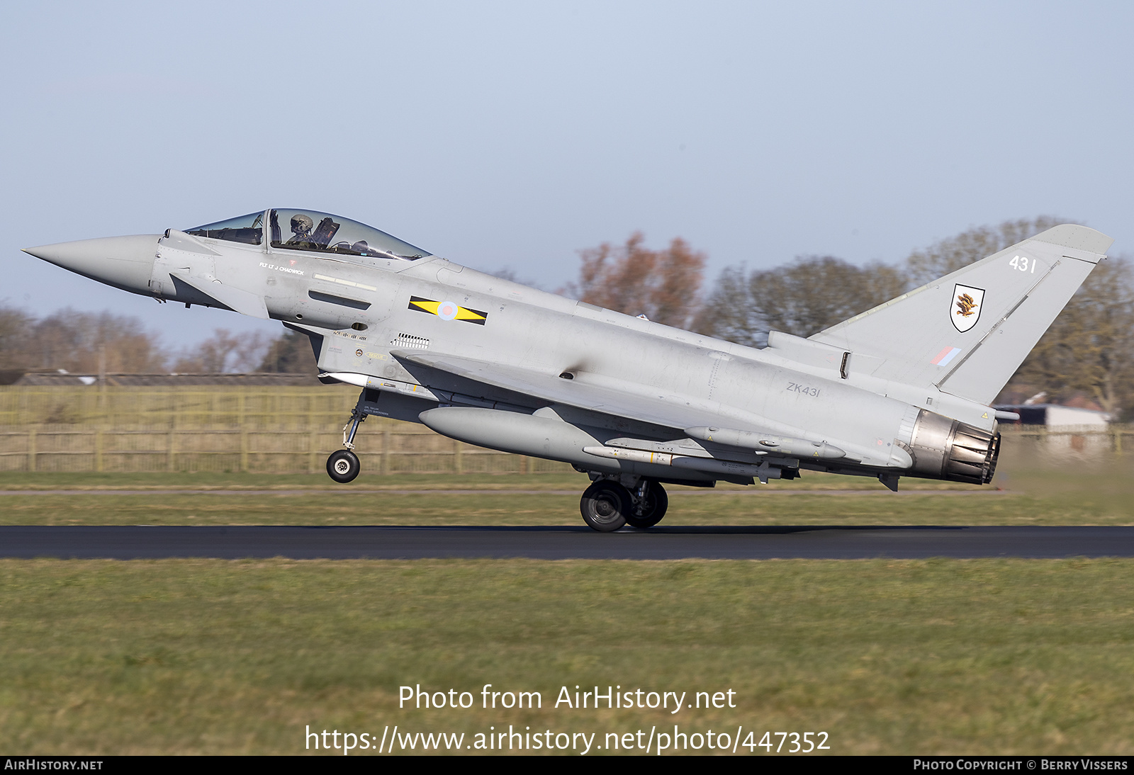 Aircraft Photo of ZK431 | Eurofighter EF-2000 Typhoon FGR4 | UK - Air Force | AirHistory.net #447352