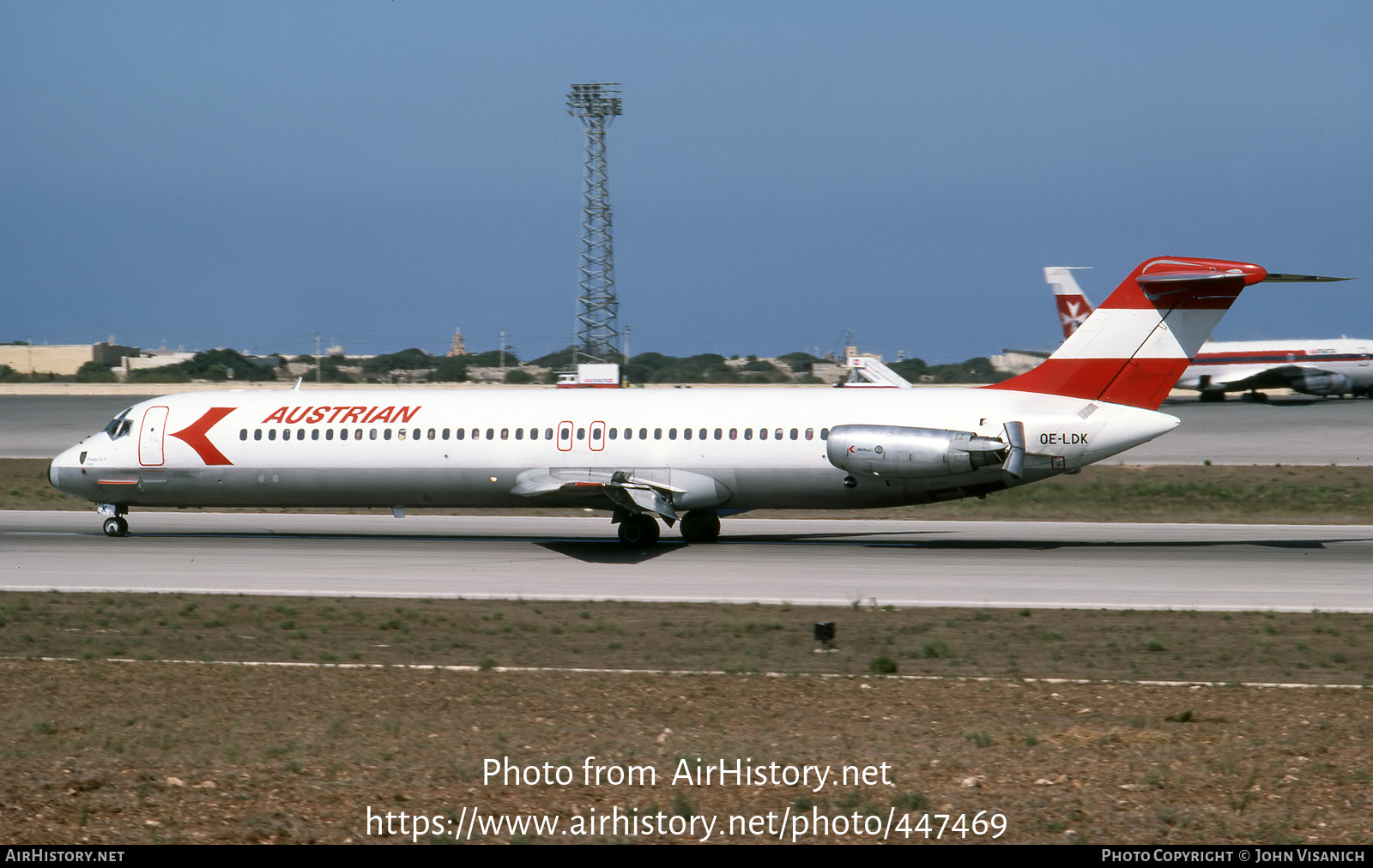 Aircraft Photo of OE-LDK | McDonnell Douglas DC-9-51 | Austrian Airlines | AirHistory.net #447469