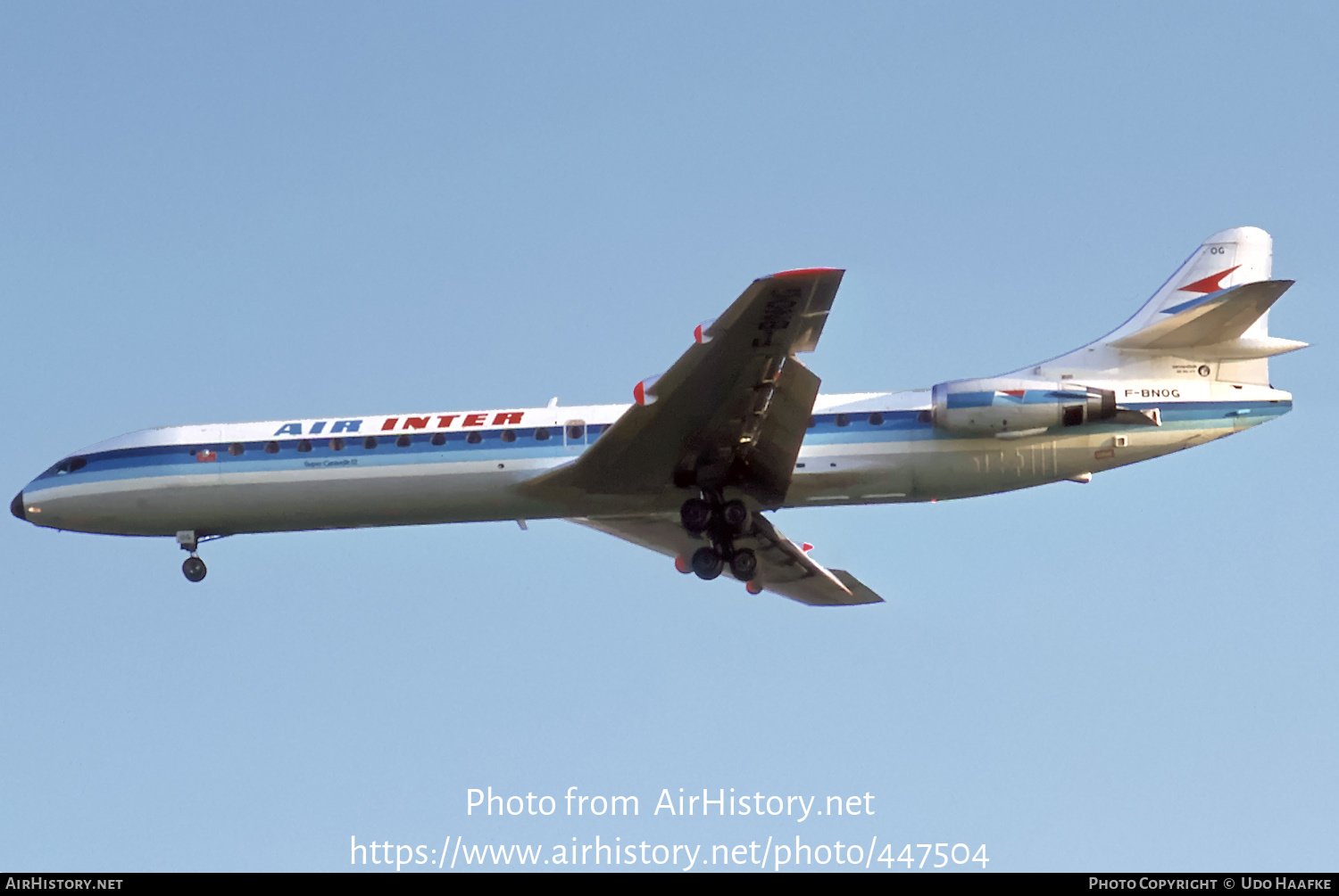 Aircraft Photo of F-BNOG | Aerospatiale SE-210 Caravelle 12 | Air Inter | AirHistory.net #447504