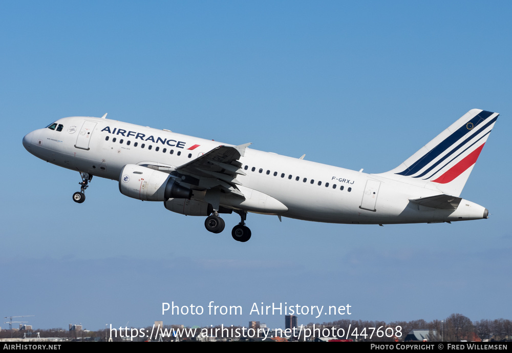 Aircraft Photo of F-GRXJ | Airbus A319-111 | Air France | AirHistory.net #447608