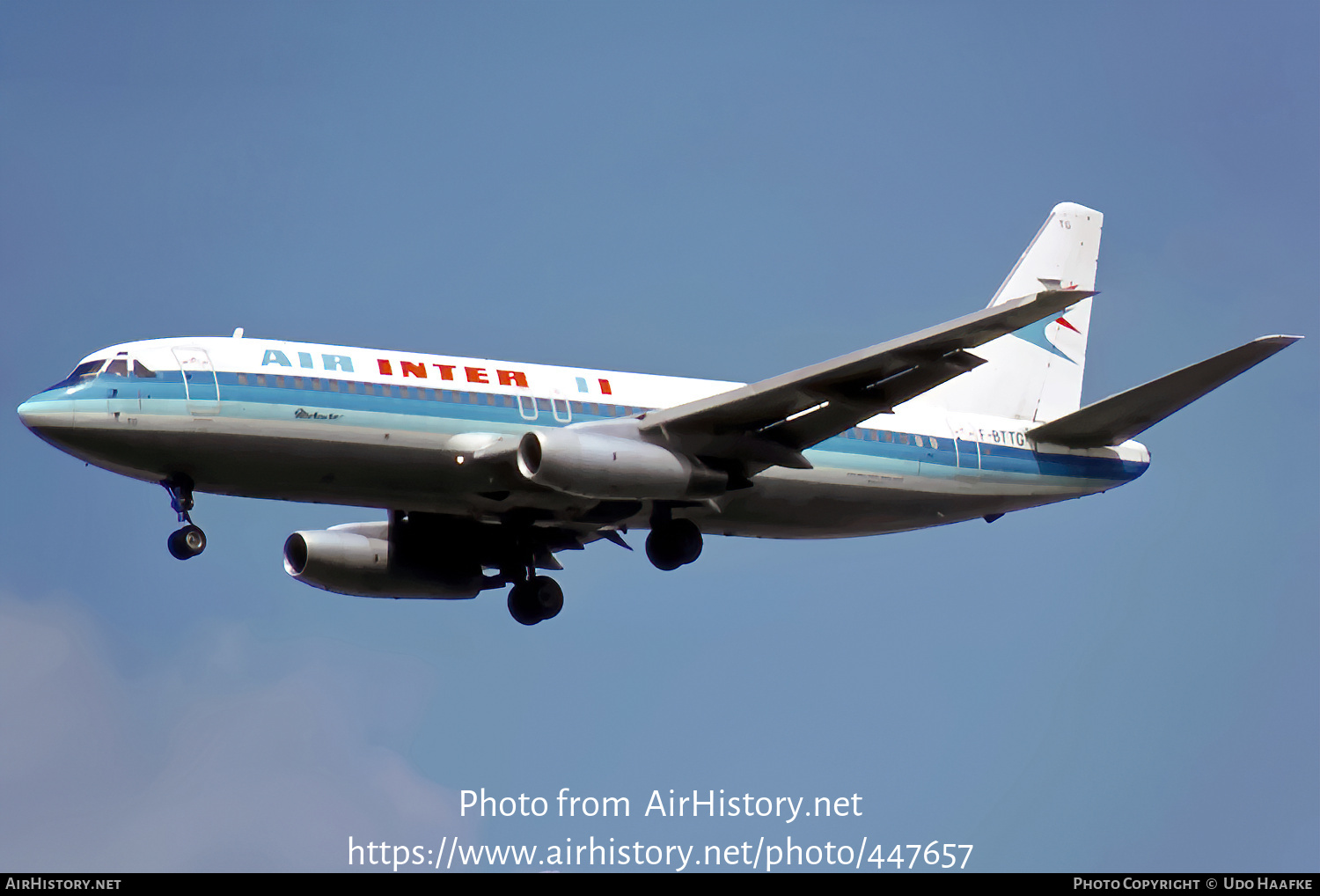 Aircraft Photo of F-BTTG | Dassault Mercure 100 | Air Inter | AirHistory.net #447657