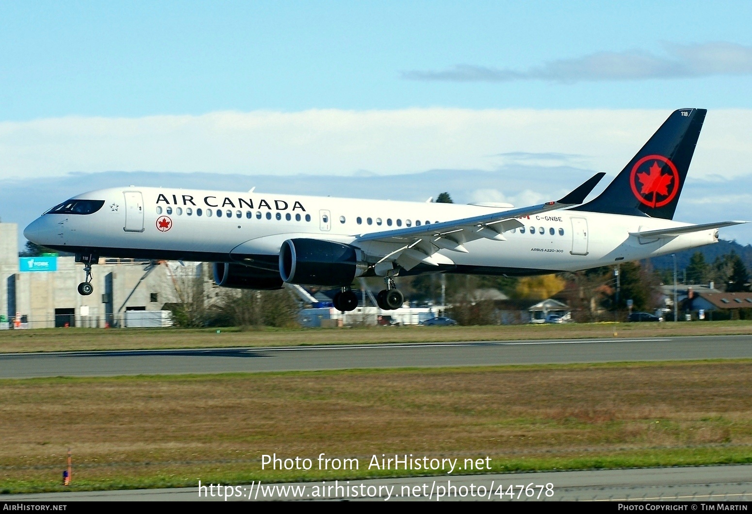 Aircraft Photo of C-GNBE | Airbus A220-371 (BD-500-1A11) | Air Canada | AirHistory.net #447678