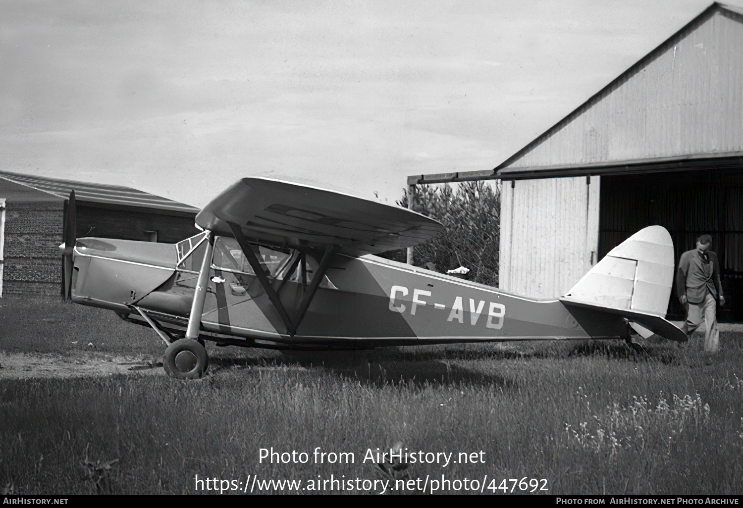 Aircraft Photo of CF-AVB | De Havilland D.H. 80A Puss Moth | AirHistory.net #447692