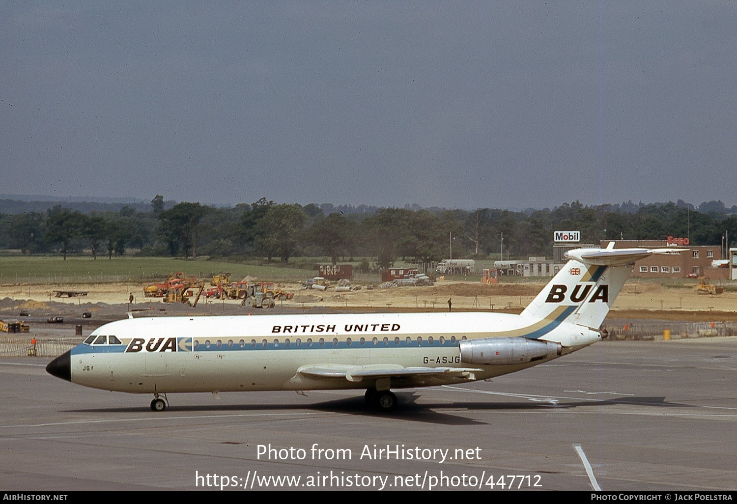 Aircraft Photo of G-ASJG | BAC 111-201AC One-Eleven | British United Airways - BUA | AirHistory.net #447712