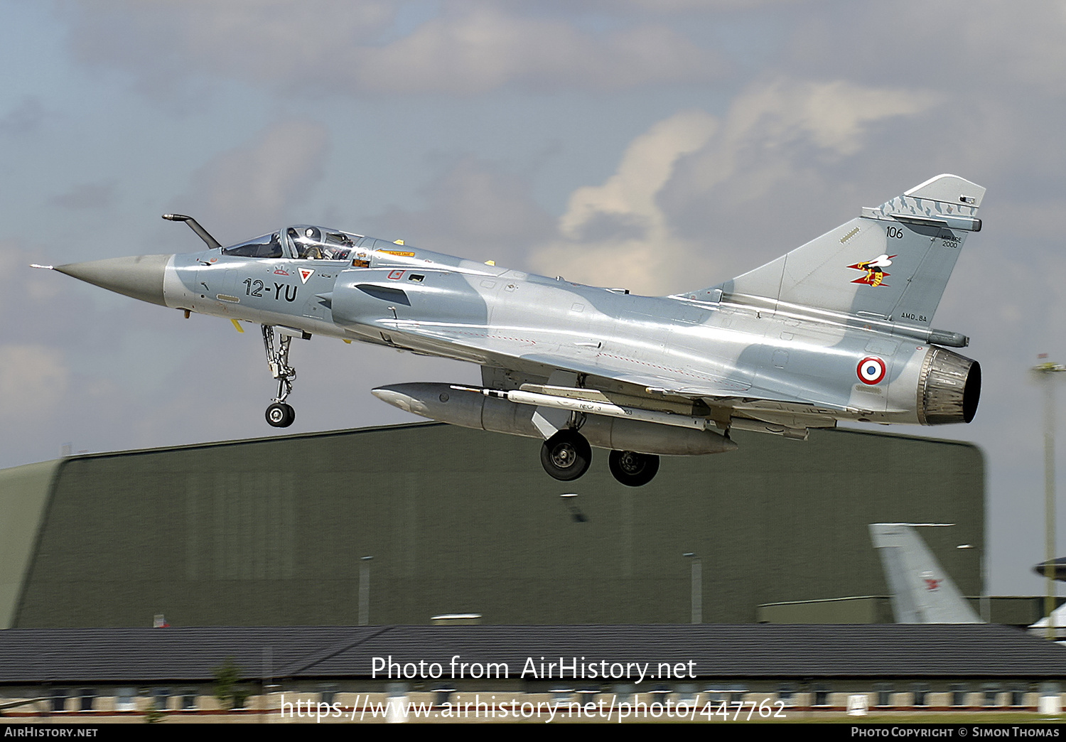 Aircraft Photo of 106 | Dassault Mirage 2000C | France - Air Force | AirHistory.net #447762