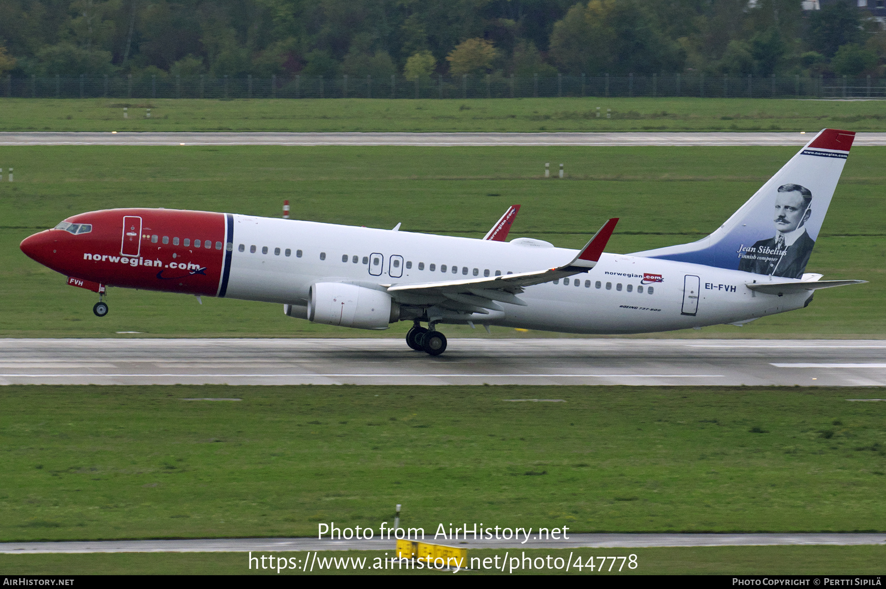 Aircraft Photo of EI-FVH | Boeing 737-800 | Norwegian | AirHistory.net #447778