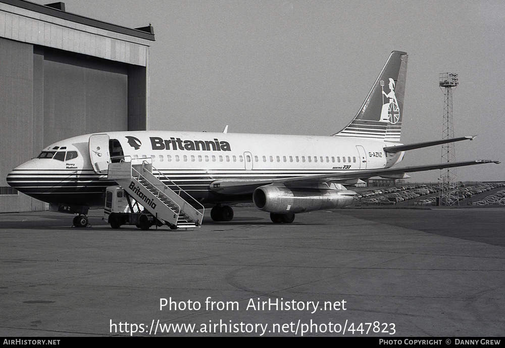 Aircraft Photo of G-AZNZ | Boeing 737-222 | Britannia Airways | AirHistory.net #447823