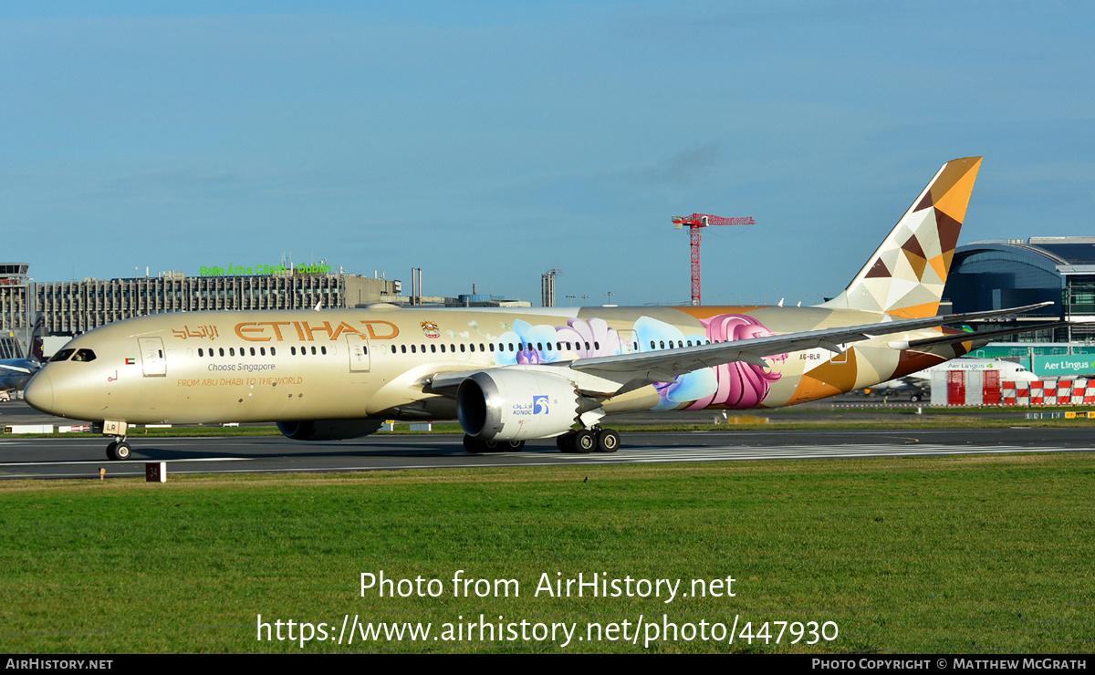 Aircraft Photo of A6-BLR | Boeing 787-9 Dreamliner | Etihad Airways | AirHistory.net #447930