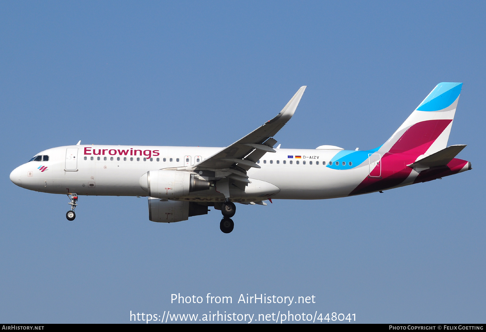 Aircraft Photo of D-AIZV | Airbus A320-214 | Eurowings | AirHistory.net #448041