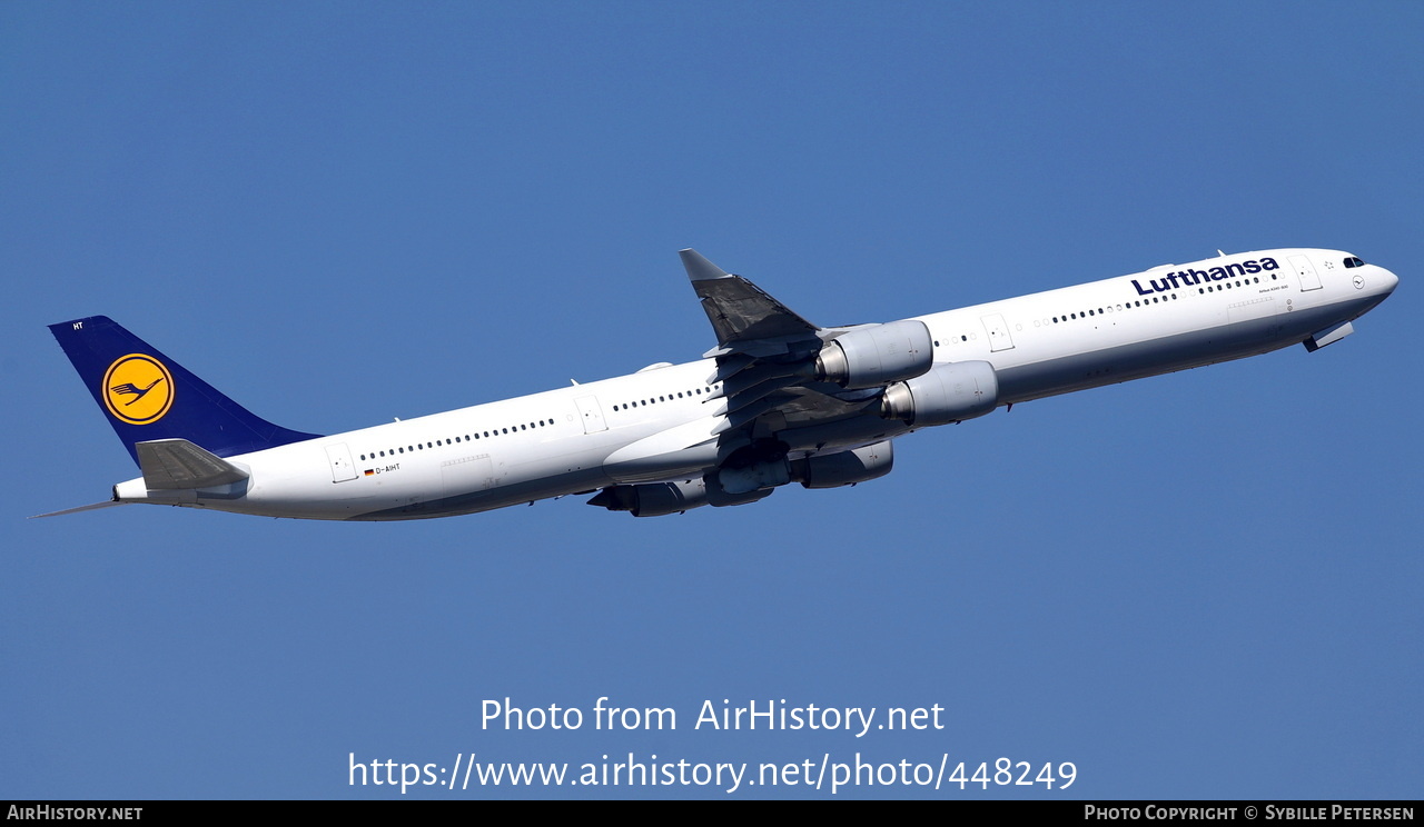 Aircraft Photo of D-AIHT | Airbus A340-642 | Lufthansa | AirHistory.net #448249