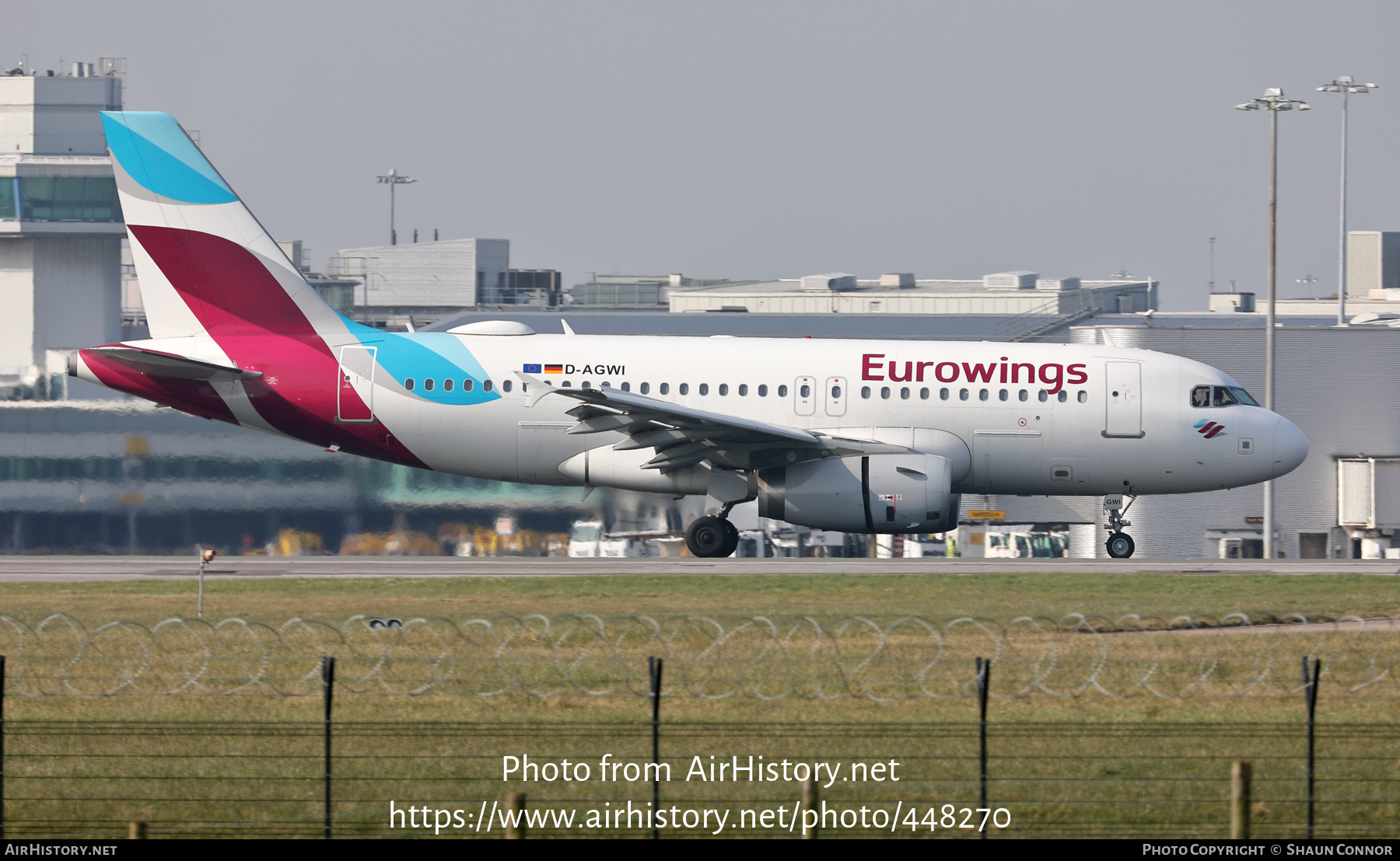 Aircraft Photo of D-AGWI | Airbus A319-132 | Eurowings | AirHistory.net #448270