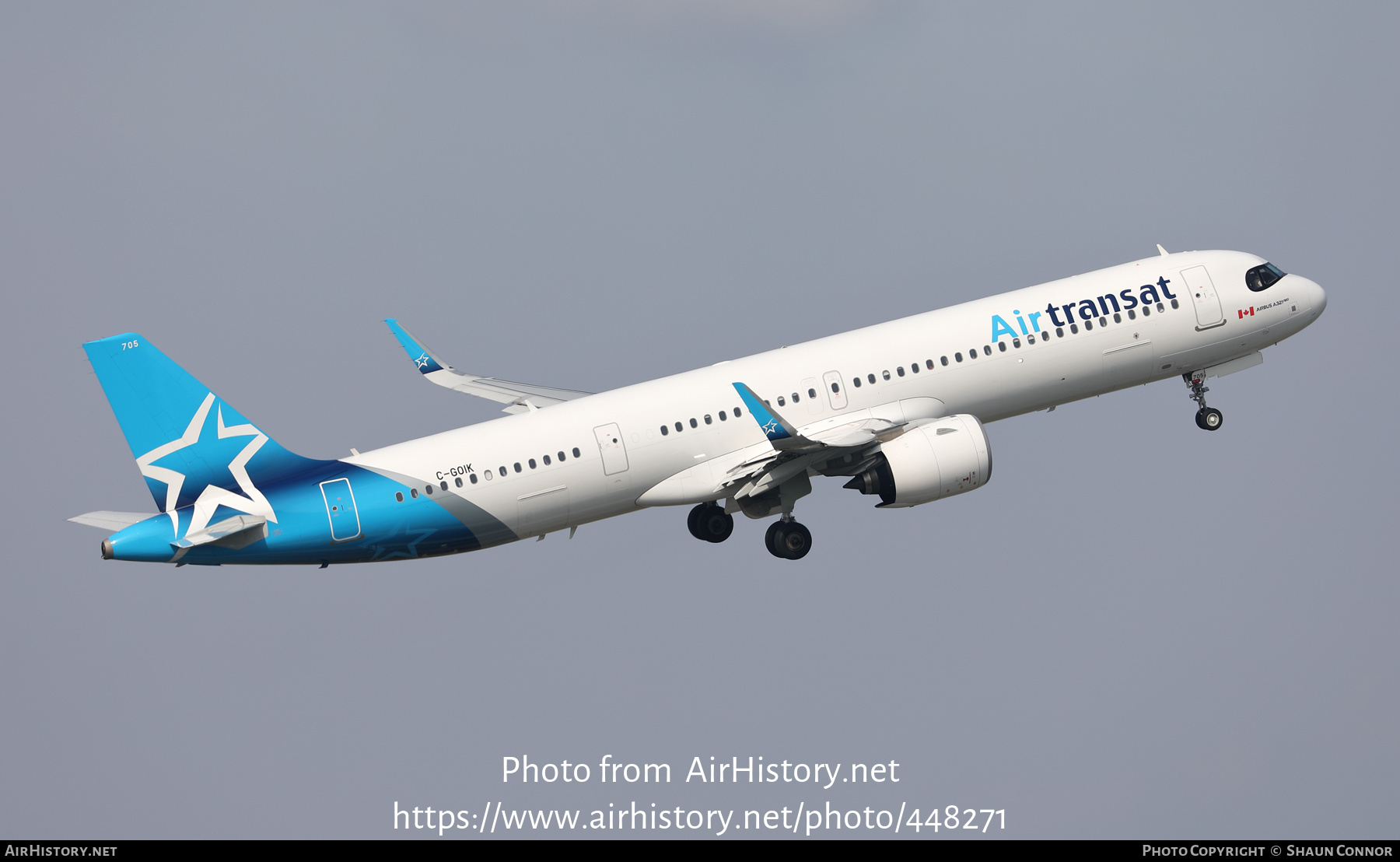 Aircraft Photo of C-GOIK | Airbus A321-271NX | Air Transat | AirHistory.net #448271