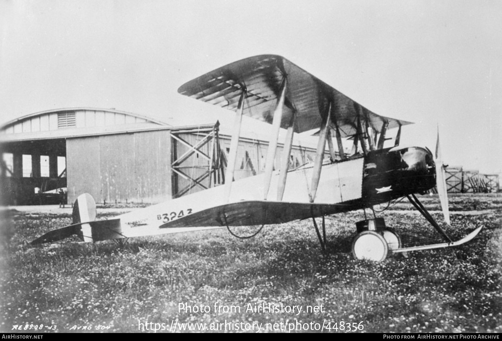 Aircraft Photo of B3243 | Avro 504J | UK - Air Force | AirHistory.net #448356