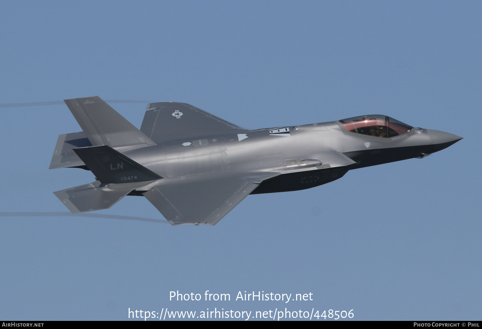 Aircraft Photo of 19-5474 / AF19-5474 | Lockheed Martin F-35A Lightning II | USA - Air Force | AirHistory.net #448506