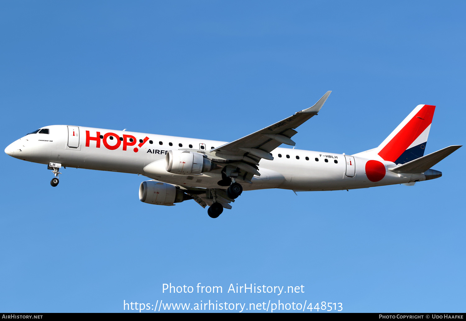 Aircraft Photo of F-HBLH | Embraer 190STD (ERJ-190-100STD) | Hop! | AirHistory.net #448513